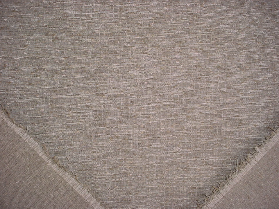 6Y Brunschwig et Fils BF10678 Drift Stone Flax Tweed Strie Upholstery Fabric - Image 3 of 4