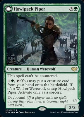 1x HOWLPACK PIPER - Crimson Vow - MTG - NM - Magic the Gathering