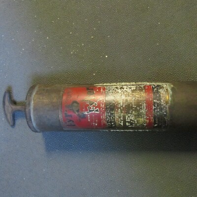 Antique Fire Extinguisher vintage EMPTY 1920-30's EMPTY FYR FYTER brass