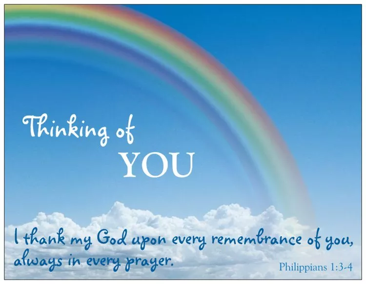 Thinking Of You Religious Cards