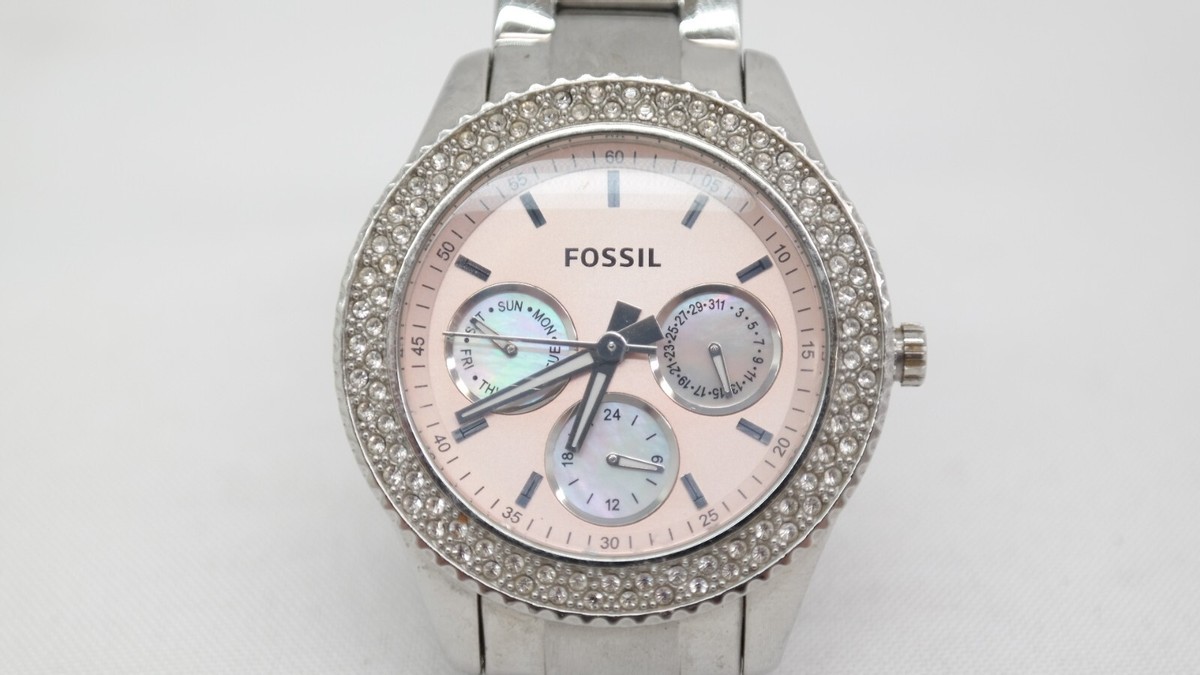 【未使用】FOSSIL ピンクベージュ×マザーオブパール ウォッチ FOSSIL フォッシル レディース レザー ウォッチ 腕時計 ブランド
