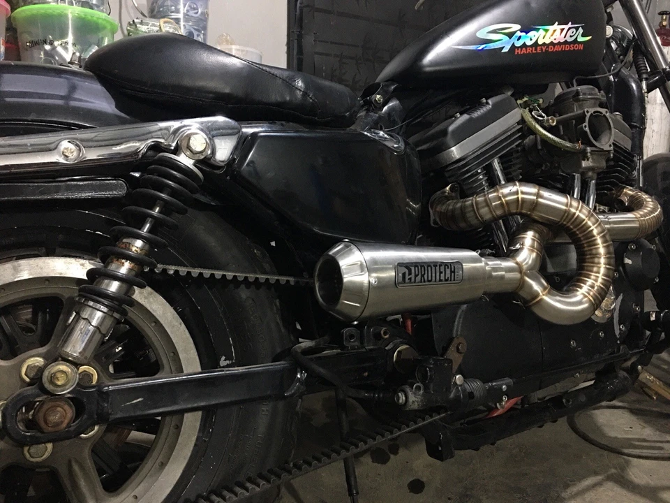 Tubos de escape aptos para moto Harley Davidson Sportster 883 1200 Foto 3 de 4