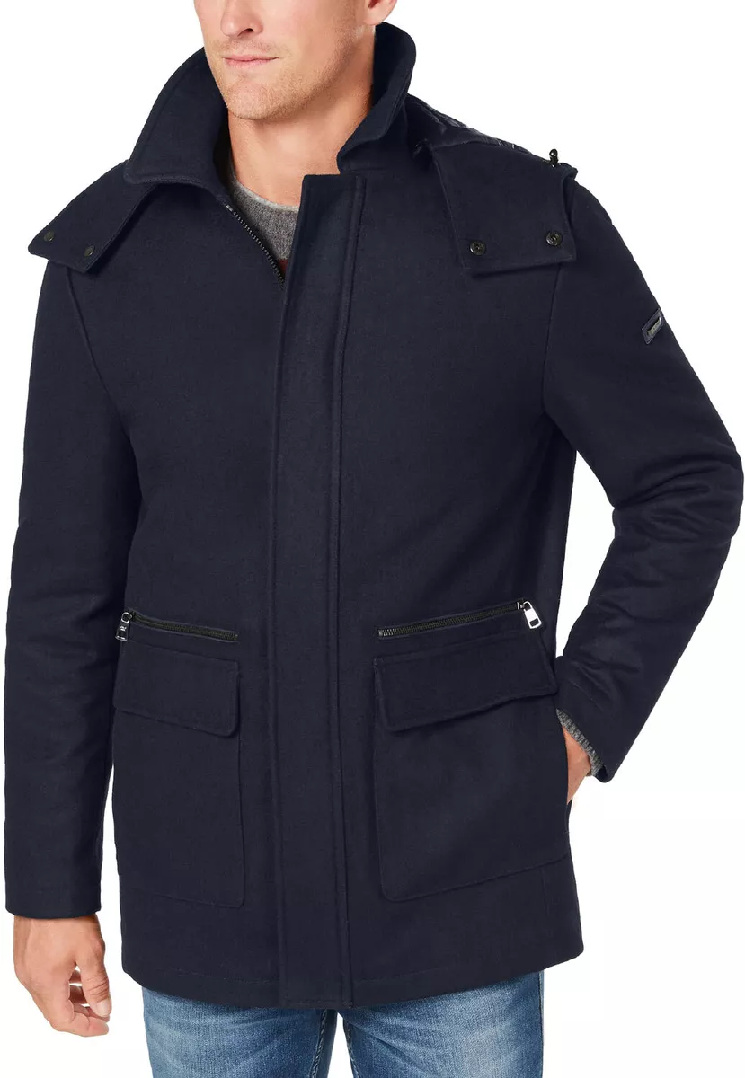Calvin klein duffle clearance coat