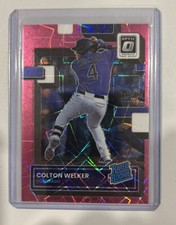 2022 Donruss Optic Rated Rookies Base Pink Velocity #56 Colton Welker /249