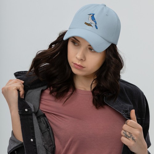 Blue Jay Embroidered Bird hat - Picture 5 of 114