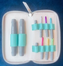 Susan Bates 11ct Twist  Lock Crochet Interchangable Hooks with Case NEW 12706