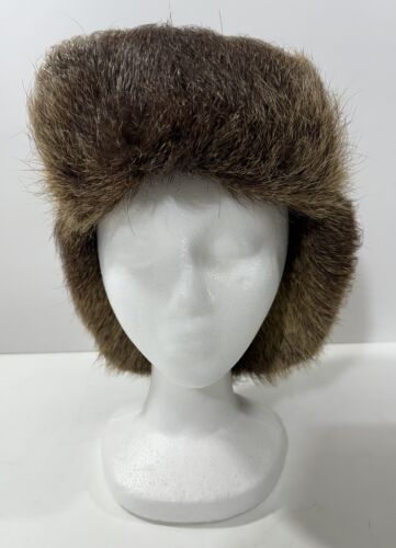 Vintage Ushanka Russian Fur Trapper Hat Men's - Picture 4 of 6