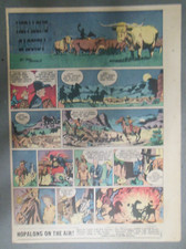 Hopalong Cassidy Sunday By Dan Spiegle 730950 Size 11 X 15 Inches Year 1