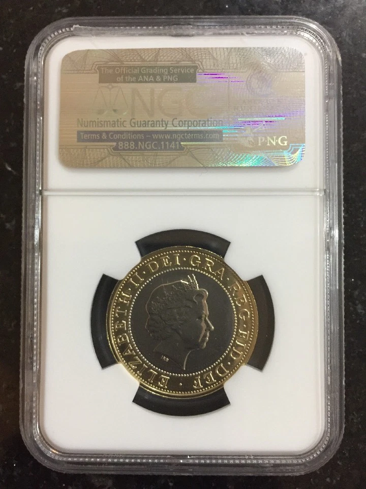 Great Britain 2011 2 Pound Technology Achievements  Coin NGC MS65 - Image 2 of 2