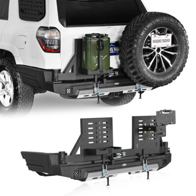 Offroad Steel Rear Back Bumper w/ Tire Carrier Fit 2014-2024 Toyota 4Runner