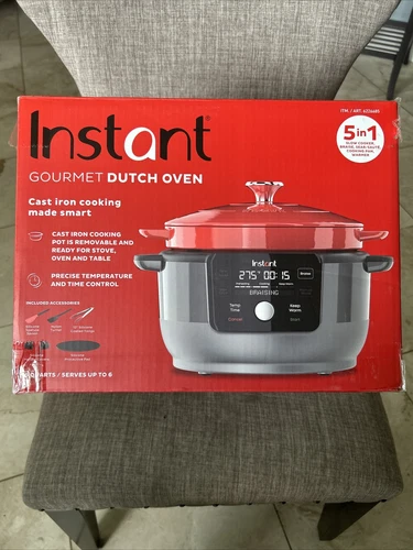 Instant Gourmet Dutch Oven 6 Quart New Open Box - Picture 2 of 6