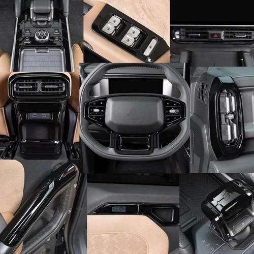 24X ABS Glossy Black Full Interior KIT Trim  For Jetour Traveller T2 2023-24  - Picture 1 of 11