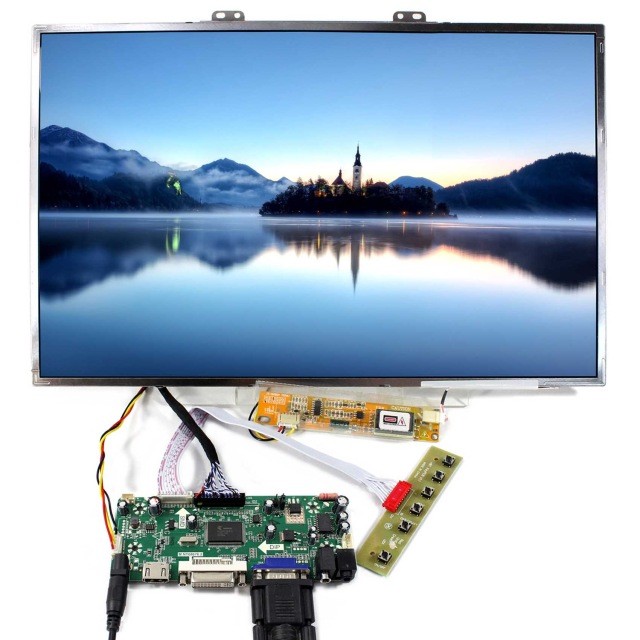 Kit Scheda Controller Per Pannello LCD 17" 1440x900 (B170PW06 V.2) Con HDMI, DVI, VGA, Audio