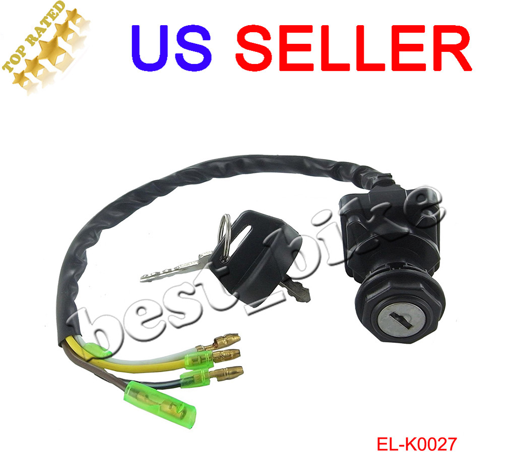 はる IGNITION KEY SWITCH FIT KAWASAKI BAYOU 220 KLF220 KLF220A