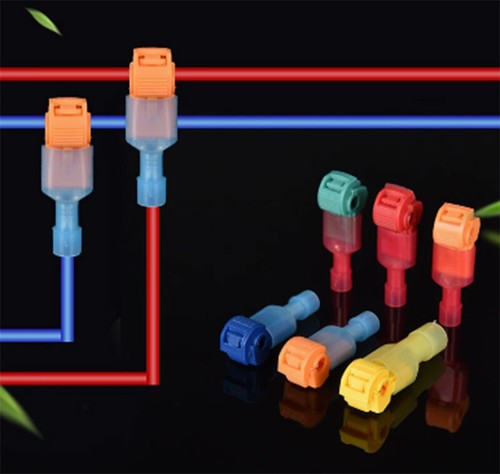 Quick Splice Scotch Lock T Tap Wire Crimp Cable Terminals Connectors 5 Color - Picture 5 of 9