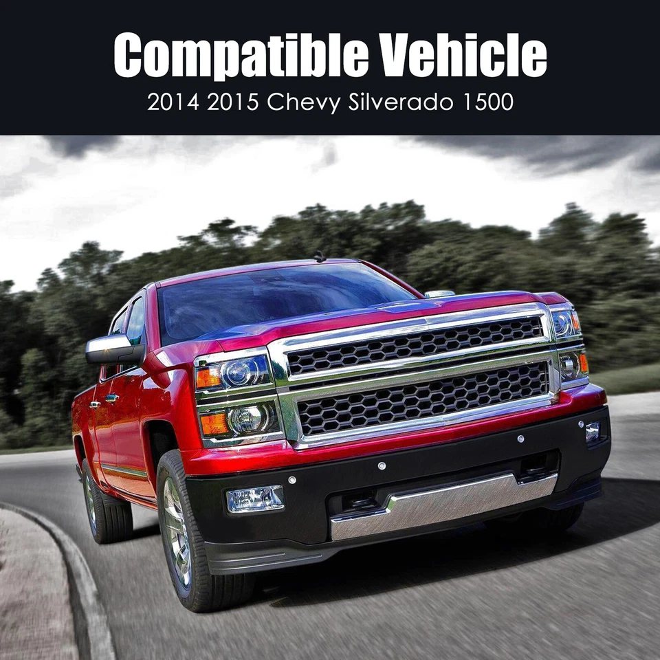 Front Bumper For 2014-2015 Chevrolet Silverado 1500 with Sensors - Image 2 of 4