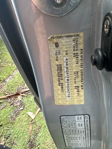 2010-2014 Kia Carnival Grand Right Drivers Wiper Arm VQ 3.5L #B700 - Picture 3 of 8
