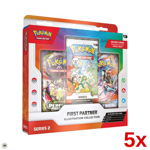 5x Pokémon TCG First Partner Illustration Collection Series 2 in Hand ✅✅