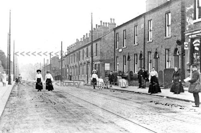 BDE-34 Animated, Manchester Road, Castleton, Rochdale, Lancashire 1900. Foto