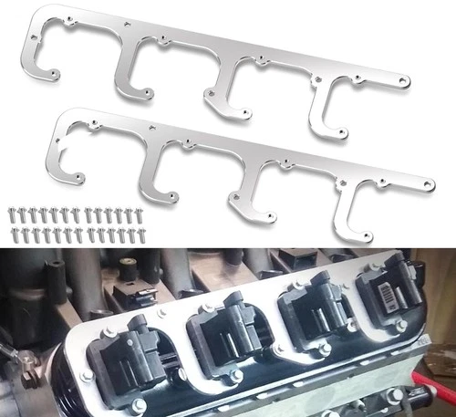 Billet Square Coils Valve Cover Mount Coil Brackets D581 12558693 For LS LS1 LS6 - Picture 15 of 15