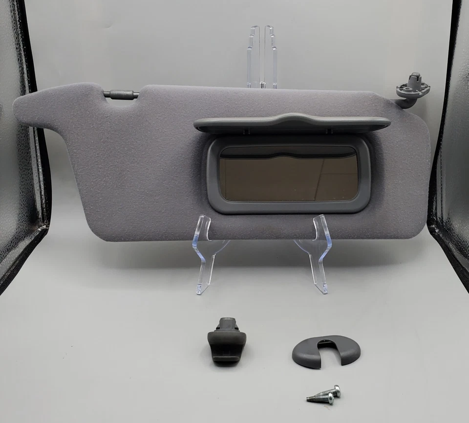 2001-2004 Honda Civic Sun Visor Dark Gray Passenger Side OEM Vanity Mirror - Imagem 4 de 4