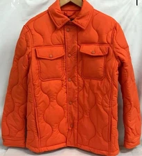Aime Leon Dore Woolrich Quilted Work Shirt XS Unisex FW20WJ015 Orange New