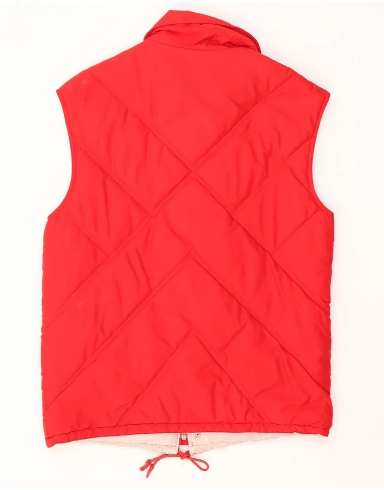 Chaleco acolchado GIGI RIZZI para hombre Reino Unido 38 rojo medio BJ32 Foto 2 de 3