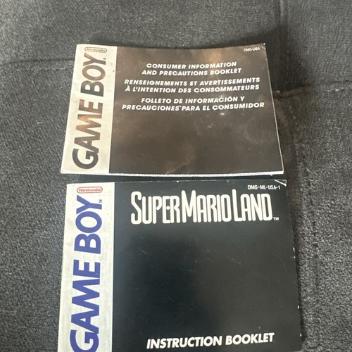 Super Mario Land - Nintendo Game Boy - Instruction Booklet - Manual ONLY - Picture 1 of 3