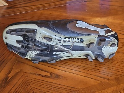 Mens PUMA PWR-C1 Black Grey Soccer Cleat Football US 8.5 Mens PUMA PWR-C1 Black Grey Soccer Cleat Football US 8.5