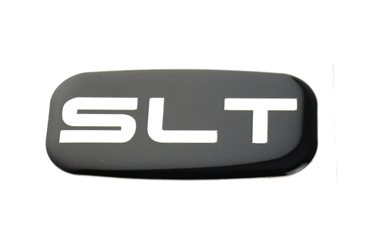 1pc SLT Cab Emblem 3D Roof Pillar Badge Nameplate – Fits 1995-2007 Yukon – Silver & Black Finish