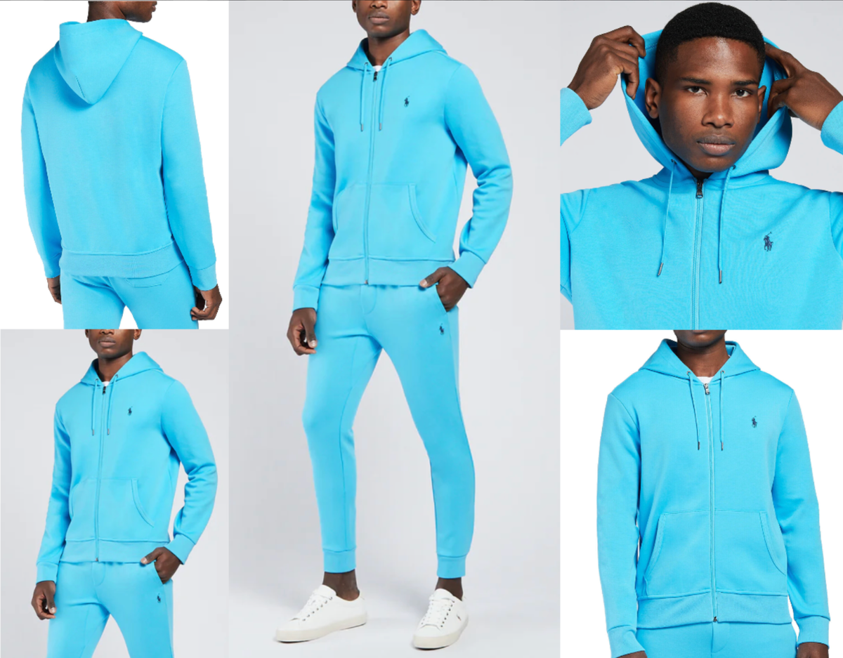 パーカー・フーディ Ralph Lauren SS25 Sweatshirts (710916690012 CELADON) Polo Ralph Lauren Double Knit Tech Zip Hoodie Sweater Hooded