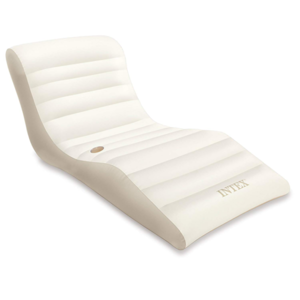 White Inflatable Water Lounge 76x40in Fun Swimming Pool Floating Recliner Adult for sale online