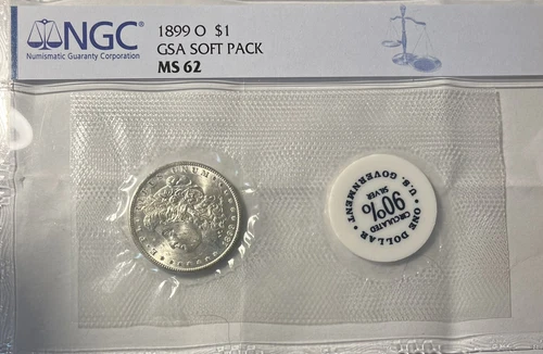 1899-O GSA Softpack! NGC MS 62 Morgan Silver Dollar