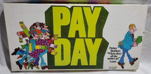 Vintage 1975 Pay Day Board Game By Parker Brothers - Nearly Complete
