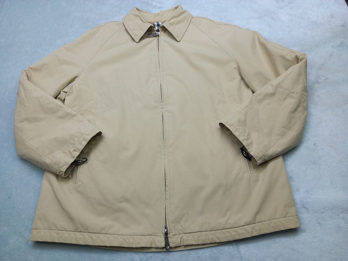 Burberry LONDON Coat 100% Cotton Jacket Nova Check Beige Burberry LONDON Coat 100% Cotton Jacket Nova Check Beige