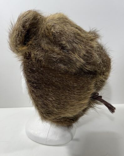 Vintage Ushanka Russian Fur Trapper Hat Men's - Picture 5 of 6