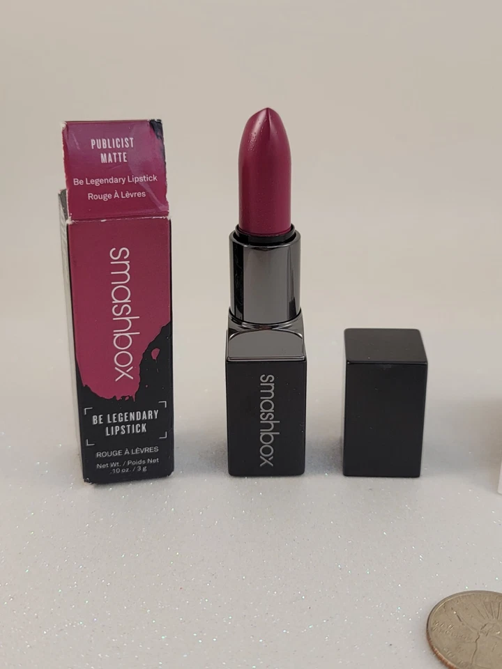 Smashbox Be Legendary Lipstick PUBLICIST .10 oz Full Size Discontinued BNIB RARE - Image 2 of 4