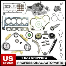 Timing Chain Kit Head Gasket Water Pump Set For 2009-2017 Chevy Buick GMC 2.4L
