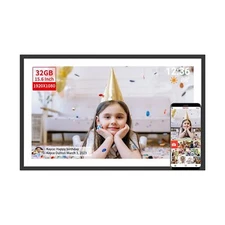 Frameo Digital Picture Frame,15.6 Inch 32GB Large WiFi Digital Photo Frame wi...