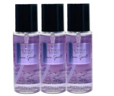 3 VICTORIA'S SECRET TRAVEL LOVE SPELL FRAGRANCE MIST BODY SPRAY 2.5 FL OZ NEW