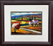 Brodinsky  "Meadows" Framed Hand Signed & # Serigraph on Paper New