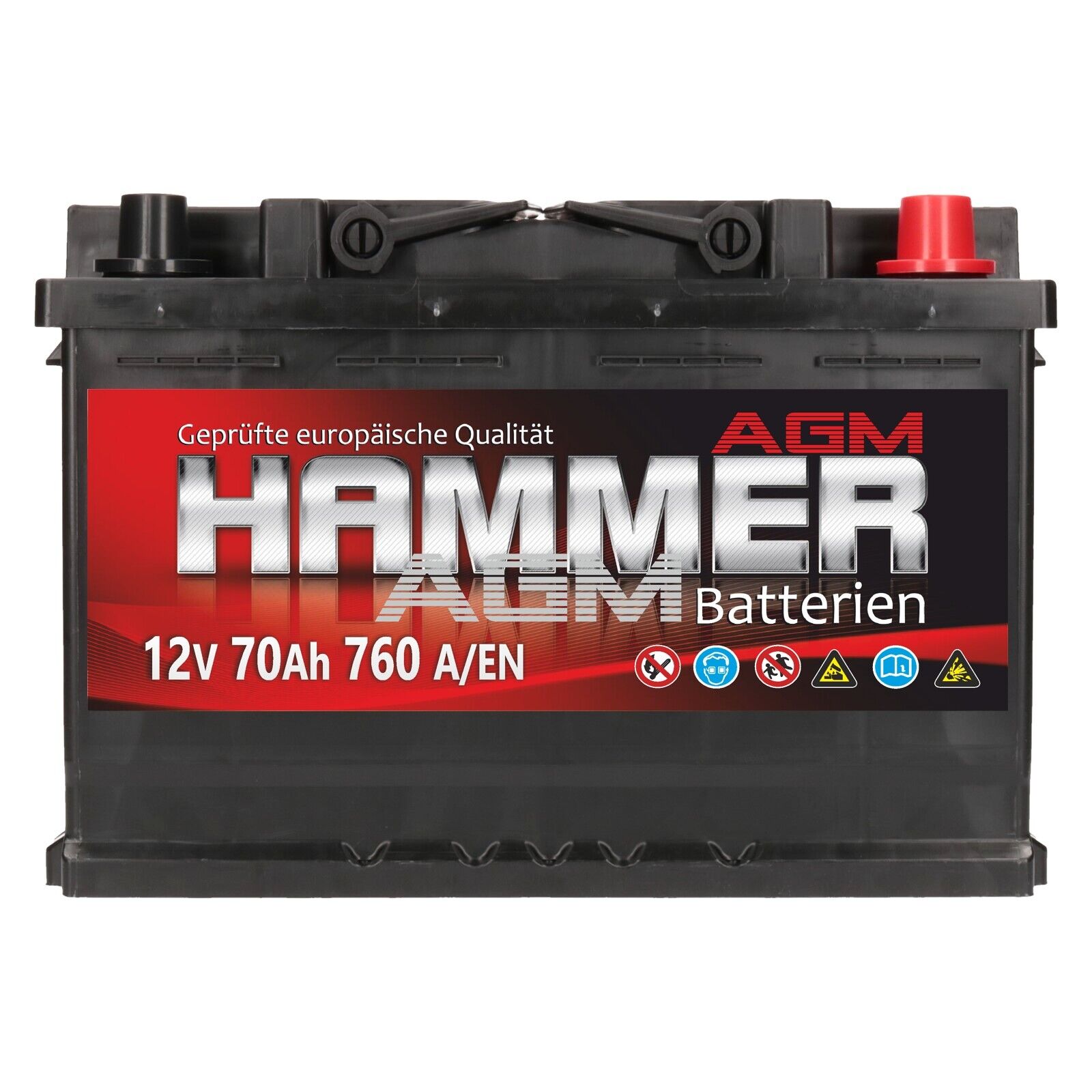 Autobatterie 12v 70ah 760a/en Hammer AGM Start Stop System online