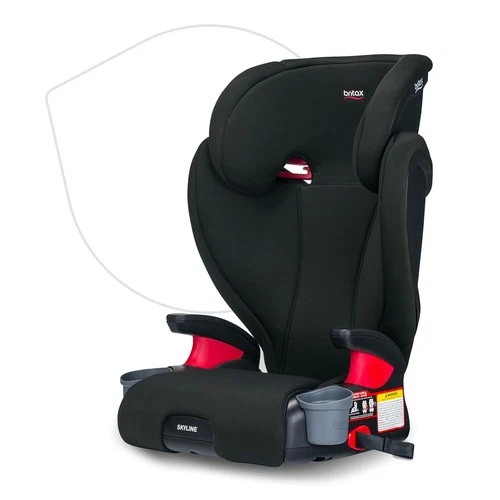 Britax Skyline 2-Stage Belt-Positioning Highback Backless Booster Car Seat Dusk