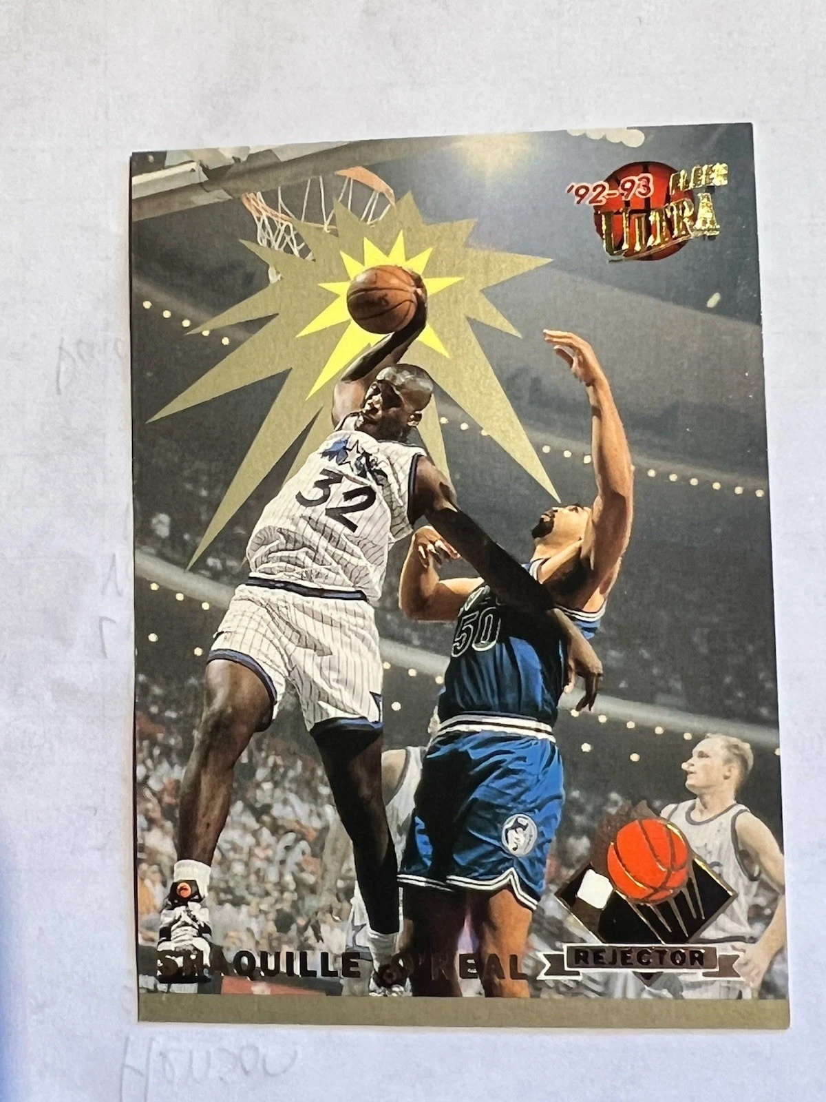 Shaquille Oneal trading card