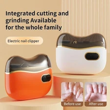 Electric Nail Clipper Safety Automatic Fingernail Trimmer for Shearing Grinding