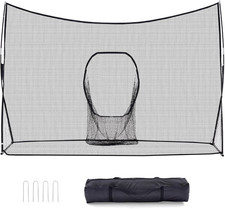 Golf Net for Backyard, 10X7 Ft Golf Practice Net with Frame, Outdoor Indoor Hitt