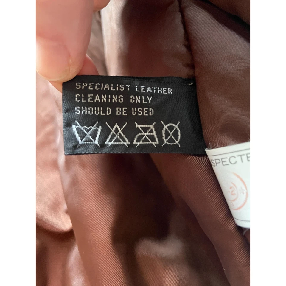 Женская винтажная коричневая кожаная куртка-бомбер 80-х Pelle NY с анималистическим принтом размер M - Изображение 4 из 4