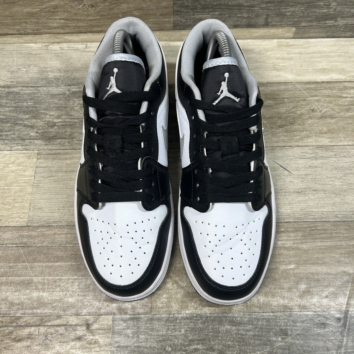 Nike Air Jordan 1 Low Retro Shadow Toe Men's 7 Black White