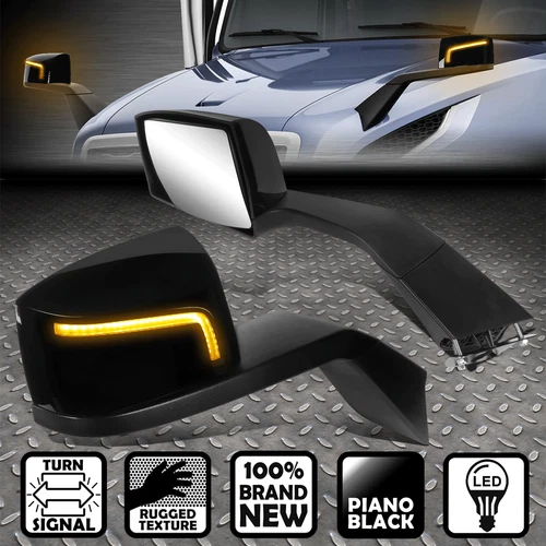 [SEQUENTIAL L-LED SIGNAL] FOR 18-21 VOLVO VNL 300 400 740 760 860 HOOD MIRRORS