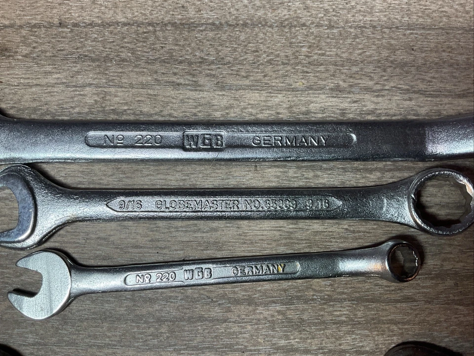 Lote De 7 WGB Alemania Nº 220 llaves y llaves métricas Dowidat - 9 mm - 19 mm Foto 2 de 4